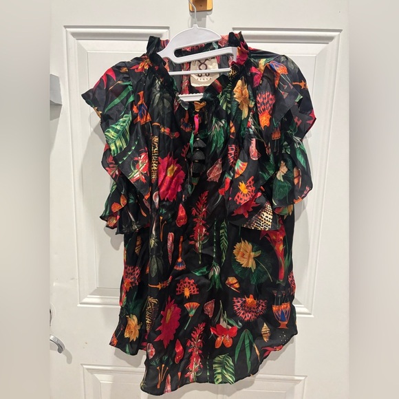 Figue Love Botanical Print Top - Picture 2 of 4